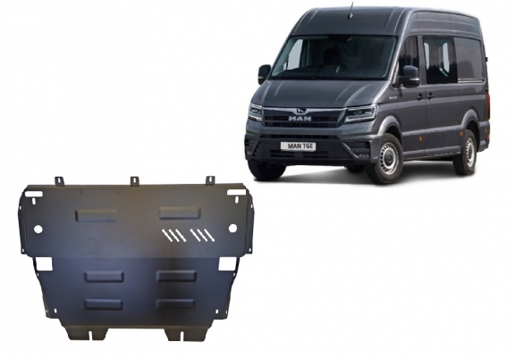 Unterfahrschutz für Motor der MAN Tge