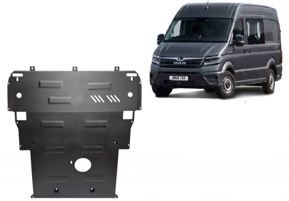 Unterfahrschutz für Motor der Man TGE