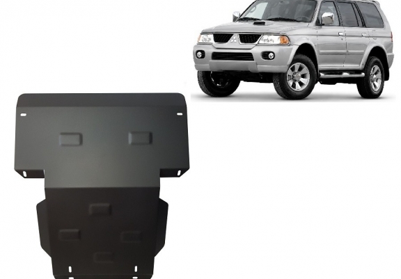 Unterfahrschutz für Motor und  kühler aus Stahl für  Mitsubishi Pajero Sport 1