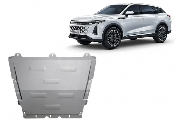 Aluminium Unterfahrschutz für Motor der Marke Omoda 9