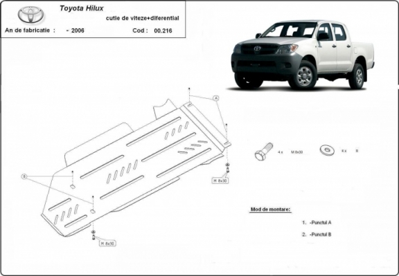 Getriebe und Differential aus Stahl für  Toyota Hilux