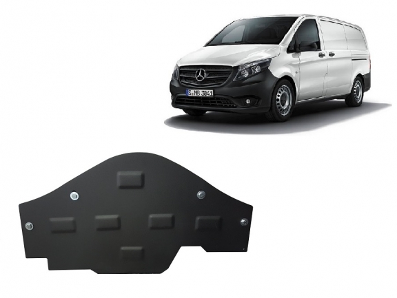 Unterfahrschutz aus Stahl für Stop&Go system Mercedes V-Class W447, 4x2, 1.6 D