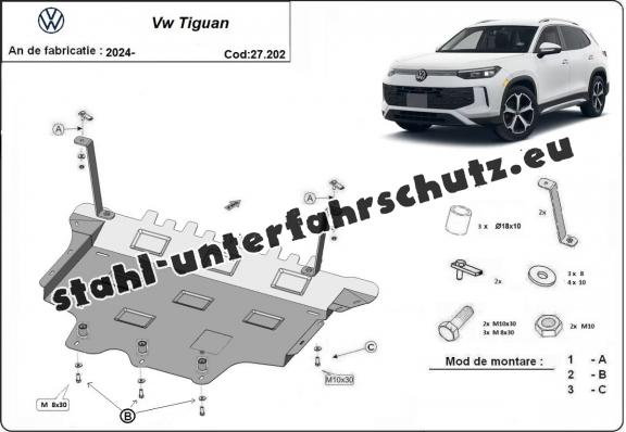 Unterfahrschutz für Motor der Marke Volkswagen Tiguan