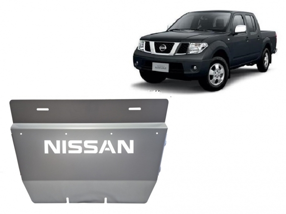 Unterer Aluminium-Kühlerschutz für den Nissan Navara D40