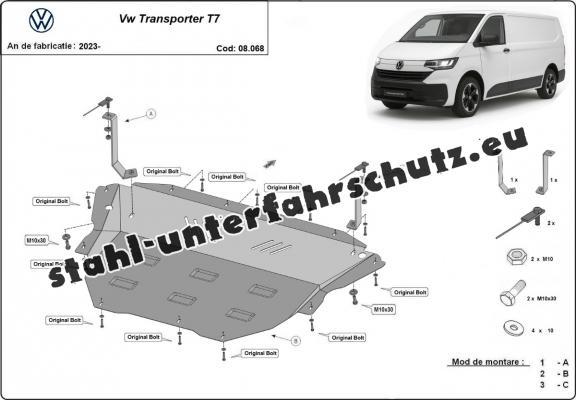 Unterfahrschutz für Motor der Marke Volkswagen Transporter T7 Van