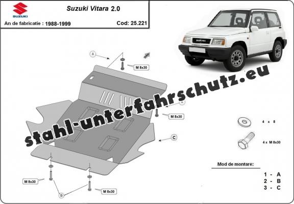 Unterfahrschutz für Motor der Marke Suzuki Vitara 2.0