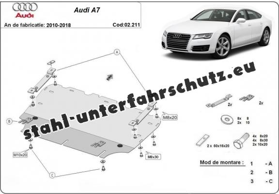 Unterfahrschutz für Motor der Marke Audi A7