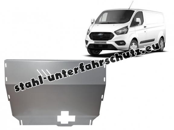 Aluminium Unterfahrschutz für Motor und Getriebe für den Ford Transit Custom - FWD
