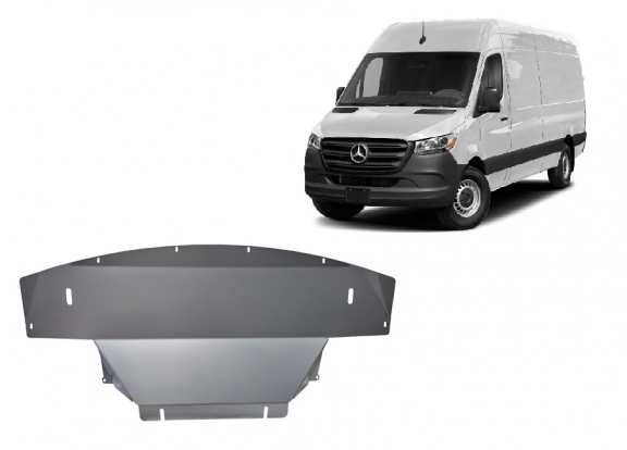 Aluminium Unterfahrschutz für Motor und Getriebe für Mercedes Sprinter 907 4x4