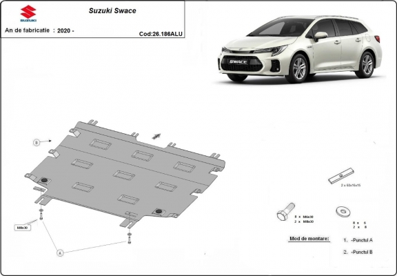 Aluminium Unterfahrschutz für Motor der Marke Suzuki Swace