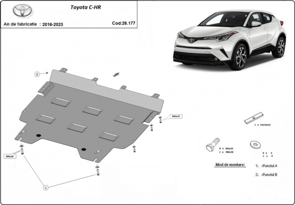 Unterfahrschutz für Motor der Marke Toyota C-HR