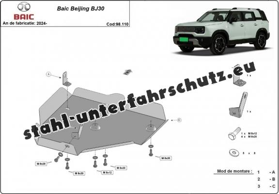 Stahl Differentialschutz für  Baic Beijing BJ30