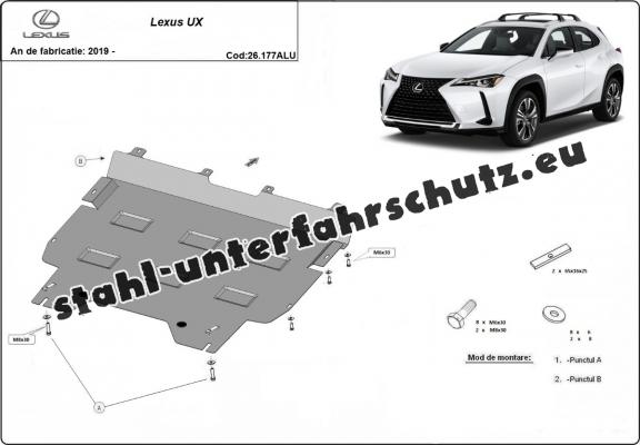 Aluminium Unterfahrschutz für Motor der Marke Lexus UX
