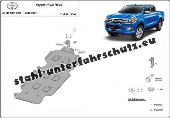 Aluminium schutz für Treibstofftank der Marke  Toyota Hilux Revo