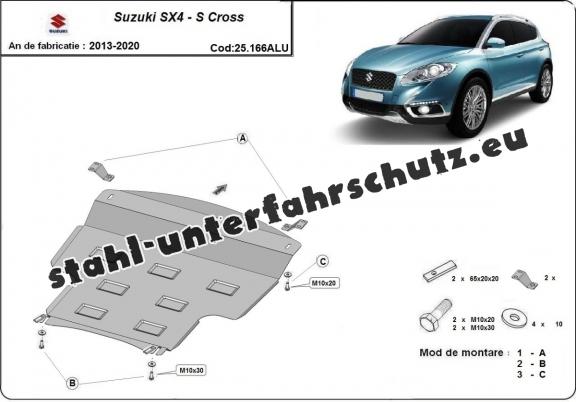 Aluminium Unterfahrschutz für Motor der Marke Suzuki SX4  - S Cross