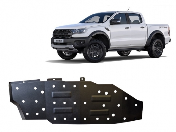 Stahlschutz für Treibstofftank der Marke Ford Ranger Raptor 