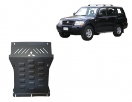 Unterfahrschutz für Motor und  kühler aus Stahl für  Mitsubishi Pajero 3 (V60, V70) Vers 2.0