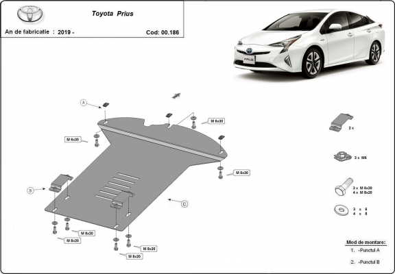 Unterfahrschutz für Katalysator/cat lock der Marke Toyota Prius