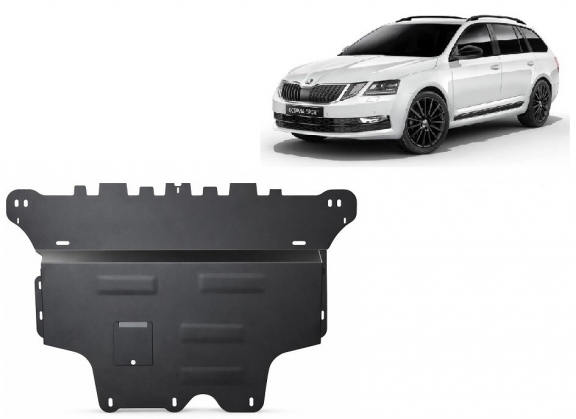 Unterfahrschutz für Motor und Getriebe aus Stahl für  Skoda Octavia 3 - Automatikgetriebe