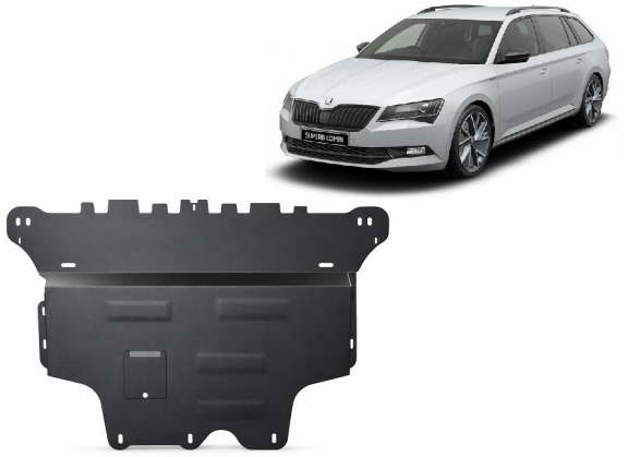 Unterfahrschutz für Motor der Marke Skoda Superb - Automatikgetriebe