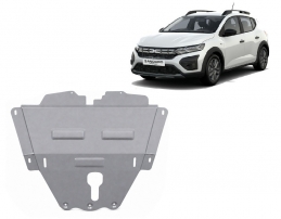 Aluminium Unterfahrschutz für Motor und Getriebe für den Dacia Sandero Stepway