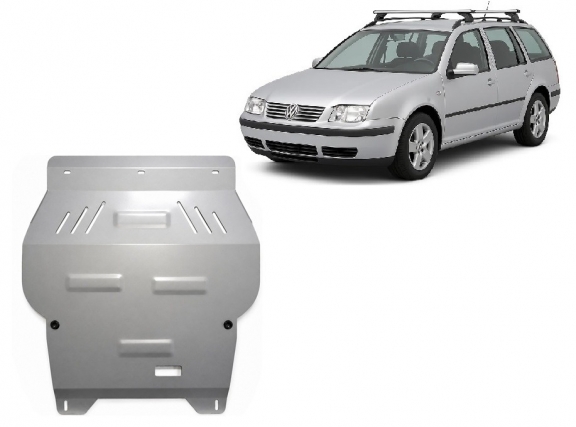 Aluminium Unterfahrschutz für Motor und Getriebe für den Volkswagen Bora