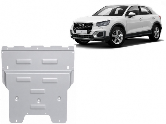 Aluminium Unterfahrschutz für Motor und Getriebe für den Audi Q2