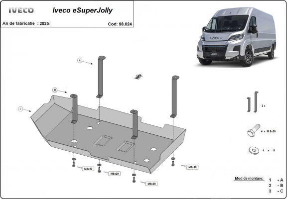 Stahlschutz für AdBluetank der Marke Iveco eSuperJolly