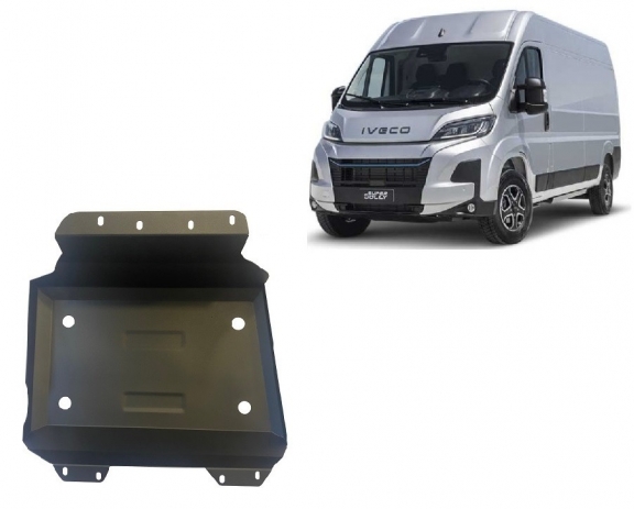 Stahlschutz für Treibstofftank der Marke Iveco eSuperJolly