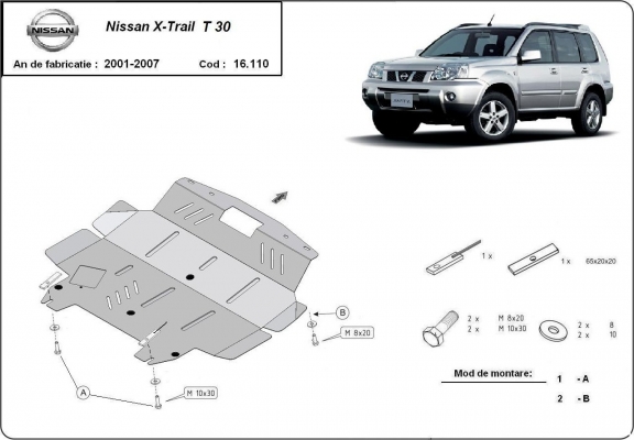 Unterfahrschutz für Motor der Marke Nissan X-Trail T30