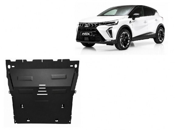 Unterfahrschutz für Motor und Getriebe aus Stahl für  Mitsubishi ASX