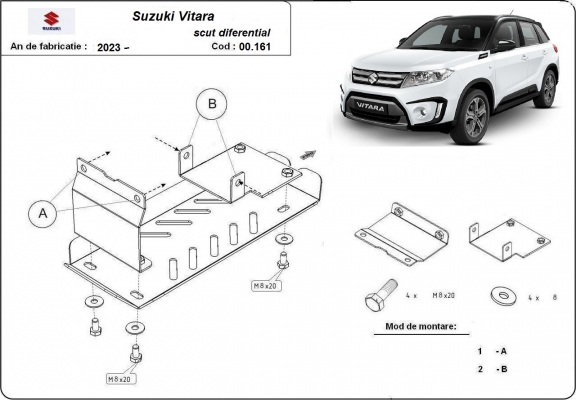 Unterfahrschutz für Motor der Marke Suzuki Vitara - Aktionspaket
