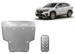 Unterfahrschutz für Motor der Marke Suzuki S-Cross - Aktionspaket Aluminium