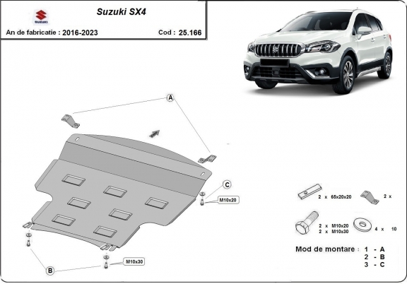 Unterfahrschutz für Motor der Marke Suzuki SX4