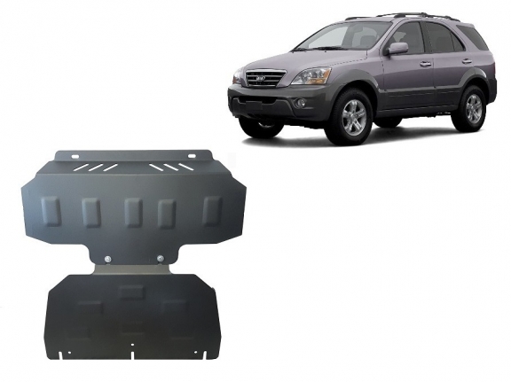 Unterfahrschutz für Motor und  kühler aus Stahl für  Kia Sorento