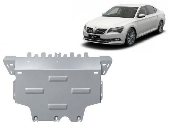 Aluminium Unterfahrschutz für Motor der Marke Skoda Superb III