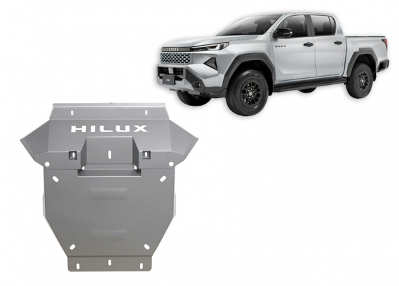 Aluminium Unterfahrschutz für Motor der Marke Toyota Hilux EV