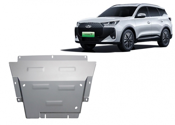 Aluminium Unterfahrschutz für Motor der Marke Chery Tiggo 7