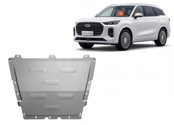 Aluminium Unterfahrschutz für Motor der Marke Chery Tiggo 9