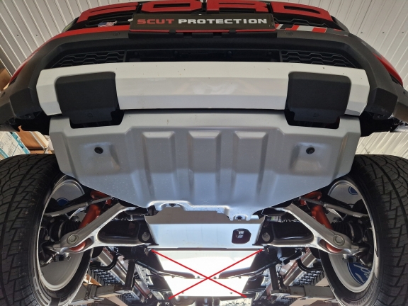 Aluminium Unterfahrschutz für Motor der Marke Ford Ranger