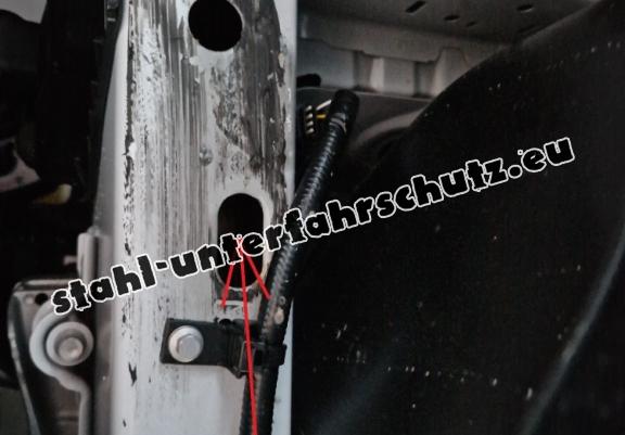 Aluminium Unterfahrschutz für Motor und Getriebe für den Ford Transit Custom