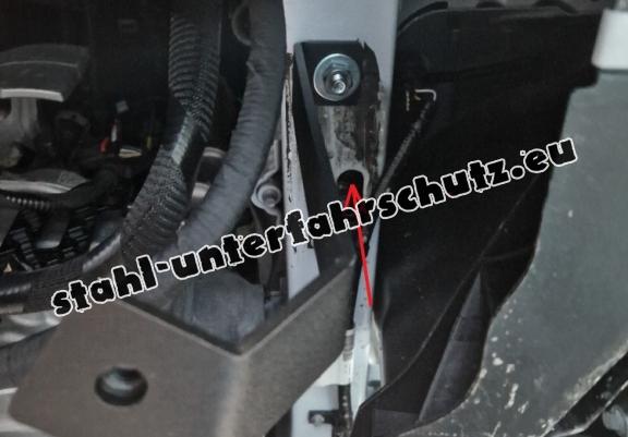 Aluminium Unterfahrschutz für Motor und Getriebe für den Ford Transit Custom