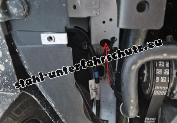 Aluminium Unterfahrschutz für Motor und Getriebe für den Ford Transit Custom