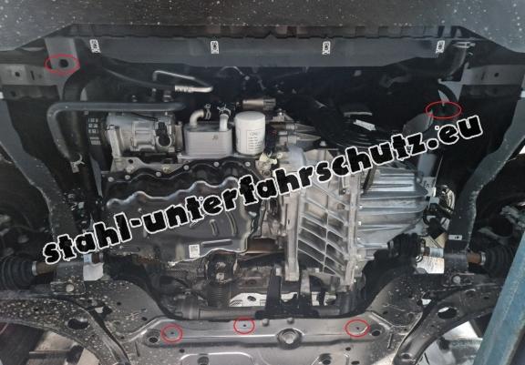 Aluminium Unterfahrschutz für Motor und Getriebe für den Ford Transit Custom