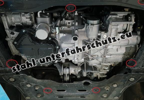 Aluminium Unterfahrschutz für Motor der Marke Mercedes Citan