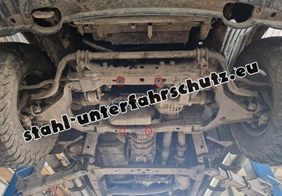 Aluminium Unterfahrschutz für Motor der Marke Nissan Navara