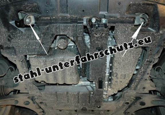 Unterfahrschutz für Motor und Getriebe aus Stahl für  Mitsubishi Lancer