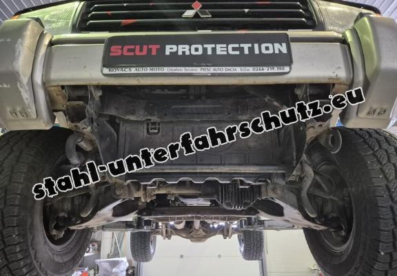 Unterfahrschutz für Motor und  kühler aus Stahl für  Mitsubishi Pajero 3 (V60, V70)