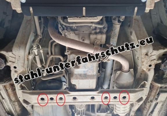 Getriebe schutz aus Stahl für  Mitsubishi Pajero 3 (V60, V70) Vers. 2.0
