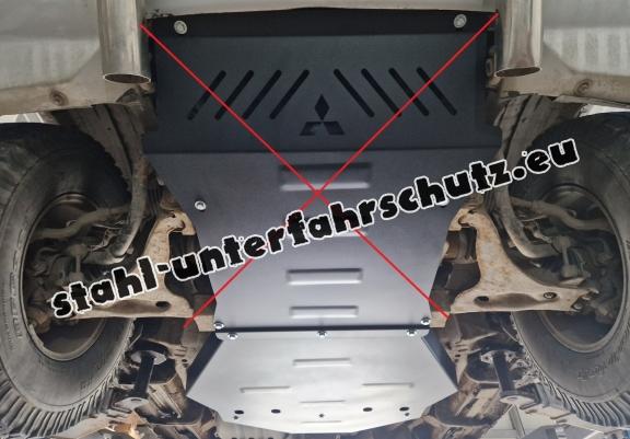 Getriebe schutz aus Stahl für  Mitsubishi Pajero 3 (V60, V70) Vers. 2.0